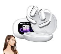 Generico Ailsion Earbuds Translation, Wireless Open Ear Bluetooth Earbuds Translator, 144 Languages High Accuracy Real Time Smart Translation Bluetooth Headset for Travelers and Business (white)