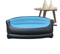 Generico Air Couch - Folding Inflatable Lounge Chair Double Blow Up Sofa For Adults, Flocked High Strength Vinyl Air Couch With Seating For Home Living Room Indoor Outdoor