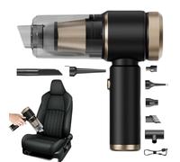 Genérico Air Duster - Compressed Air Blower | Cordless Rechargeable Lightweight High Power Handheld Car Vacuum Cleaner with Powerful Suction For Car Seats and Interiors