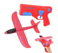 Generico Airplane Gliders for Kids - LED Foam Flying Launching Toy | Catapult Plane Launcher for Outdoor Games, Summer Beach & Park Fun, Birthday Party Favors for Boys & Girls, Gift Set