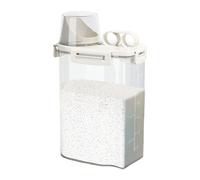 Generico Airtight Food Storage Container - 2kg Dry Cereal Dispenser, Kitchen Sealed Jar, Measuring Cup Lid, Rice Beans Canister, Clear Pantry Organizer, Grain Pourer | For Homeowners