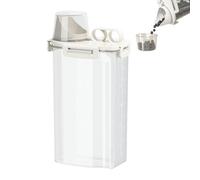 Generico Airtight Food Storage Container - 2kg Dry Cereal Dispenser, Kitchen Sealed Jar, Measuring Cup Lid, Rice Beans Canister, Clear Pantry Organizer, Grain Pourer | For Homeowners