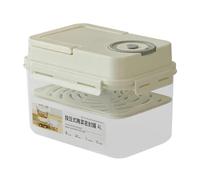 Generico Airtight Pickle Box - 4L Press Type Fermentation Container With Internal Plate | Leakproof Food Storage Jar For Pickled Vegetables, Sauerkraut, Home Kitchen, Refrigerator, Outdoor Picnic Use