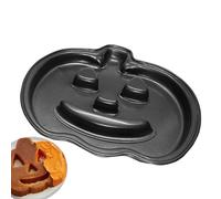 Generico Al Cioccolato Di - 3D Halloween Sumpkin Silicone Stampo Candant Stampo Fondante, Non Bastone 6 Tazza Di Tela Da Forno Per La Cottura Halloween - Bakeware Di Metallo Con Manici In Silicone