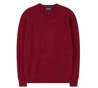 Generico Alan Paine Pullover Uomo Lenzie Girocollo 100% Pura Lana Lambswool Rosso Papavero - Maglia Classica Invernale di Lusso (IT, Numero, 38, Regular, Regular, Amarena)
