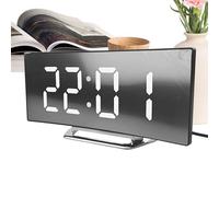 Generico Alarm Clock - Digital Alarm Clock Bedside | Alarms Clocks for Kids | Led Display Digital Clocks for Bedroom | Brightness Easy-To-Read Time Management Tool Teens Boys Girls Students