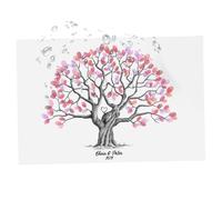 Generico Albero delle Impronte Digitali per Matrimoni, Libro Ospiti per Firma, con Firma Personalizzata per Compleanni Cerimonie Eventi con Impronte Uniche