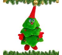 Generico Albero di Natale - Albero di Natale con Canto Elettrico | Decorazioni Natalizie Musica Bambola di Peluche Decorazioni Natalizie per Bambini Tavolo da Festa Scaffale Finestra S