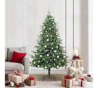 Generico Albero di Natale Artificiale preilluminato con Set di Palline,Verde,7.6kg,3395351