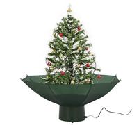 Generico Albero di Natale con Neve e Base a Ombrellone Verde 75 cm,Verde,2.2kg,284331