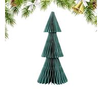 Generico Albero di Natale in Carta Honeycomb,Centrotavola Albero di Natale di Carta - Centrotavola Festivo per Soggiorno Casa Libreria Camera da Letto Feste