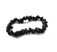 Generico ALCHIMIA- Bracciale chip pietra vera naturale Onice nero