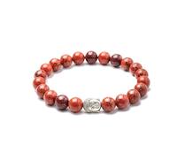 Generico ALCHIMIA - Bracciale Zen con Buddha e Pietre Naturali Vere - Elegante, Anallergico, Nickel Free Energia Positiva Protezione