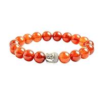 Generico ALCHIMIA - Bracciale Zen con Buddha e Pietre Naturali Vere - Elegante, Anallergico, Nickel Free Energia Positiva Protezione