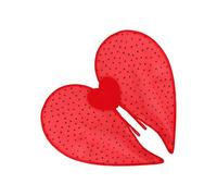 Genérico Ali a forma di cuore leggere da indossare | Costume da ali d'angelo da donna, per San Valentino, cosplay, accessori fotografici