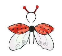 Generico Ali da ape coccinella | Costume da coccinella per bambini | Lady Bird Cosplay Costume Wing con fascia | Fairy Wings Masquerade costumi per le feste Halloween Natale Cosplay