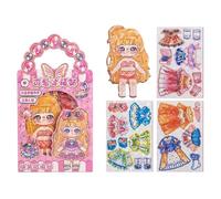 Generico Alice And Magnetic Dresses ups Toys | Dress Up as a Princess Magnetics Puzzle Toys, Princess Dress Up Toy, Magnetic Toy