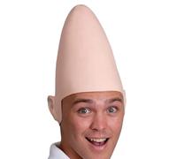 Generico Alien Cone Bald Head, Alien Latex Cosplay Headgear, Costume Headdress Props for Halloween Party Event Stage Theater Parade Masquerade Photo, 26x30cm, Multicolor