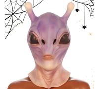 Generico Alien Masques for Adults, Full Face Masque, 3D Realistic Dress Up Accessory for Men and Women, Party Props for Haunted House, Cosplay, Stage, Carnival, 14.96x7.48 inches