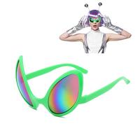 Generico alieni divertenti - Occhiali da sole lenti per la festa in costume | ESEGUI ALIEN ESECI ALEWEAR PROPEGGIO DI HALLOWEEN, NOVITÀ ALLEN SHADES PER LASCITO ALLUGNI, FESTIVIZIONE HASSIL