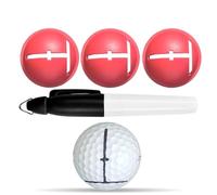 Generico Allineamento Marcatore Palla Golf - Stylo de Précision Marquer et Aligner Les Balles, Outil de Putting Facile à Utiliser | pour Golfeurs, Femmes et Hommes Passionnés
