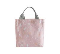 Generico Almuerzo Térmica - Tote Aislante Con Cierre Cordón | Algodón Lino Portátil Camping Viaje Escuela Picnic Mujer Hombre Comida Refrigerada Práctica