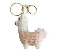Genérico Alpaca Pendant - Crochet Animals keychainn | Funny Animal Toys | Carino Alpaca Decor, Knitting Crafts Charm Inspirational Hand-Woven Ornament For Birthday Wallet Backpack Kids Adults Car Keys