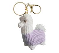 Genérico Alpaca Pendant - Crochet Animals keychainn | Funny Animal Toys | Carino Alpaca Decor, Knitting Crafts Charm Inspirational Hand-Woven Ornament For Birthday Wallet Backpack Kids Adults Car Keys