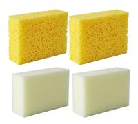 Generico Alta Assorbenza e Facile da Pulire Spugne Rettangolari Set 4 Pezzi per Ceramica e Pittura DIY, Spugna per Artisti e Laboratori Creativi