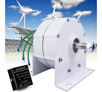 Generico Alternatore CA a magneti permanenti di Piccole Dimensioni ad Alta efficienza, 12000 W, 600 Giri/min, trifase per turbina eolica Orizzontale Fai-da-Te, Soluzione di Alimentazione a Basso nume