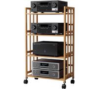 Genérico Altezza Regolabile Stand HiFi: Rack di Media Audio Rack per TV/DVD/Scatole di Cavo, 2-5 Livelli di Archiviazione di Registrazione di Cabinet Stereo Livello