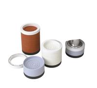 Generico Alzare l'altezza del letto Sollevatori for letto antiscivolo Gambe antiurto for mobili Cuscinetti antivibranti for mobili durevoli(White-8.6x8.6x9.5cm)