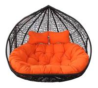 Generico Amaca di Ricambio per Altalena, può Essere Appesa al Cuscino Dellaltalena A Uovo, Cerniera Invisibile Facile da Pulire, 150x110 Cm Rossa (Red Orange. 150X110CM)