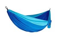 Generico Amaca Portatile da Giardino for Campeggio, Escursionismo e Outdoor, in Tessuto di Nylon for Paracadute, Singola Doppia(Double Blue 2)