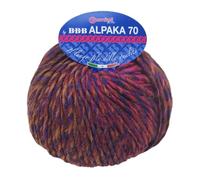 Generico Amante NSF - Filato Misto Lana e Alpaca Adatto a Tutti i Tipi di lavori Ideale per Uncinetto e Ferri, Ottima qualità - 1 gomitolo - Alpaka70 BBB Filati (31 (Multicolor))