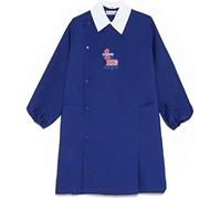 Generico Ambrosino Grembiule Scuola Bimbo con Bottoni e Ricamo - Bambino Asilo e Scuola Primaria - Leggero Resistente Facile da Lavare I RICAMI POSSO VARIARE IN BASE ALLA DISPONIBILITA' (BLU, TG 60)