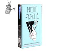 Generico Amenti Oracle Cards - Pocket Edition, carta rame, ideale per principianti, include carte e collana
