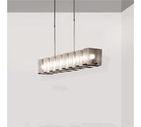 Generico American Ceiling Pendant Light In Frosted Acrylic, Suitable For Dining Room, Lighting, Variable Light, Height-adjustable