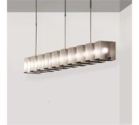Generico American Ceiling Pendant Light In Frosted Acrylic, Suitable For Dining Room, Lighting, Variable Light, Height-adjustable