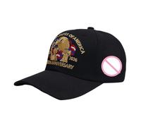 Generico American Flag Baseball cap 23,62 Zoll - Verstellbare Polyester Herren Damen Kappe | US 250th Eagle Design Sport Sonnenhut - Leichte Outdoor Golf Lauf Reise Baseball Hat in Schwarz