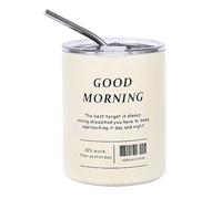 Generico Americano Tumbler - 320ml Hot and Cold Beverage Cup, Double-Layer Vacuum Insulated with Lid | Double-Layer Vacuum Tumbler for Beach, Travel | Stylish Portable Coffee Cup Accessories