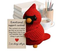 Generico Amigurumi Bird - Creatura all'uncinetta fatta a mano, graziosa ornamento di animali decorativi | Regalo premuroso per donne, San, compleanno, Natale, anniversario, lavaggio della casa