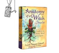 Generico Anatomy of a Witch Oracle - Pocket Edition, Cardstock, ideale per i principianti, include carte e collana