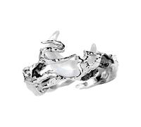 Generico Anelli coordinati per coppie | Anelli di promessa per coppie | Eleganti gioielli estetici alla per uomini donne fidanzata fidanzato | Set di fasce per relazioni tra amanti