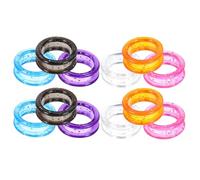 Generico Anelli in Silicone Morbido Protezione Versatile e Pratica 12 per Forbici da Toelettatura per Dita e Styling Chioma