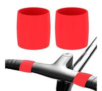 Generico Anelli in Silicone per Manubrio | Cappio Elastico Silicone Estensibile Fissaggio 2 Pezzi | Fascetta Ferma Nastro Manubrio Per Bici - per pendolarismo touring ciclismo su strada