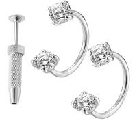 Generico Anelli Nasali a Cerchio Donna, Gioielli In Acciaio Inossidabile Alla, Gioielli per piercing naso cerchietto orecchino, per Matrimonio Ballo Evento Occasioni Speciali Festa Compleanno