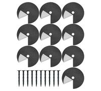 Generico Anelli per Alberi per Giardinaggio - Copertura Anello di Pacciame per Piante con Chiodi da Terra - Copertura Barriera Radici,per Giardino Cortile Esterno Prato Aiuola Recinto Fattoria