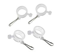 Generico Anelli per Bandiera da Giardino, 4 Pezzi Clip Portabandiera da Esterno, Accessorio Portatile per Corteo Cortile Veterani Casa Negozio Sportivo Festa