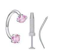 Generico Anelli per il naso - Gioielli per piercing corpo in acciaio inossidabile resistente all'appannamento, set di anelli per il naso | per piercing labbro, all'orecchio, all', setto